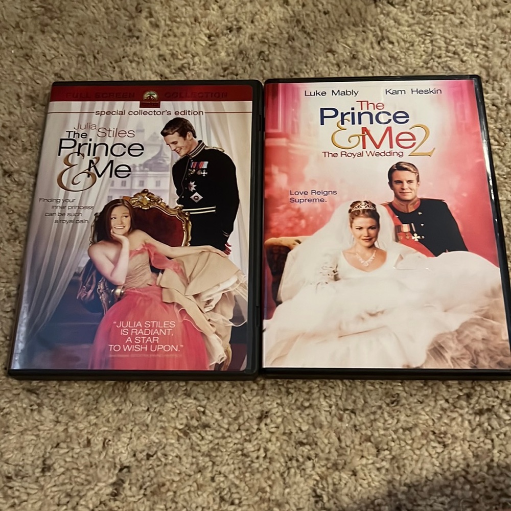 The Prince and Me + The Prince and Me 2 DVDs